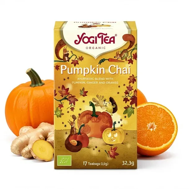 Herbata Yogi Tea Pumpkin Chai ekologiczna 17 saszetek