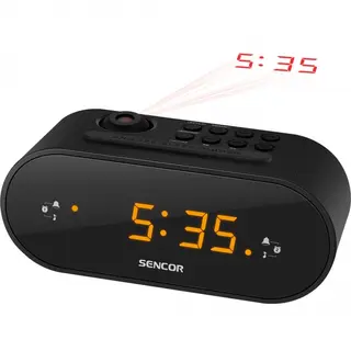 Radiobudzik z projektorem godziny Sencor SRC 3100 B