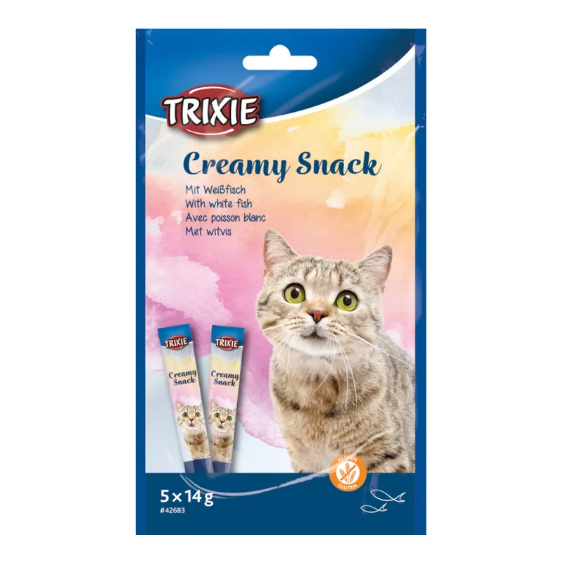 Trixie Creamy Snack, z białą rybą - 5 x 14 g