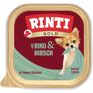 RINTI Gold Mini - Jeleń z wołowiną, 16 x 100 g