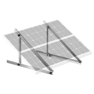 Uchwyty do Paneli Słonecznych 127 cm Regulowane 0-90° Aluminium 100-550 W