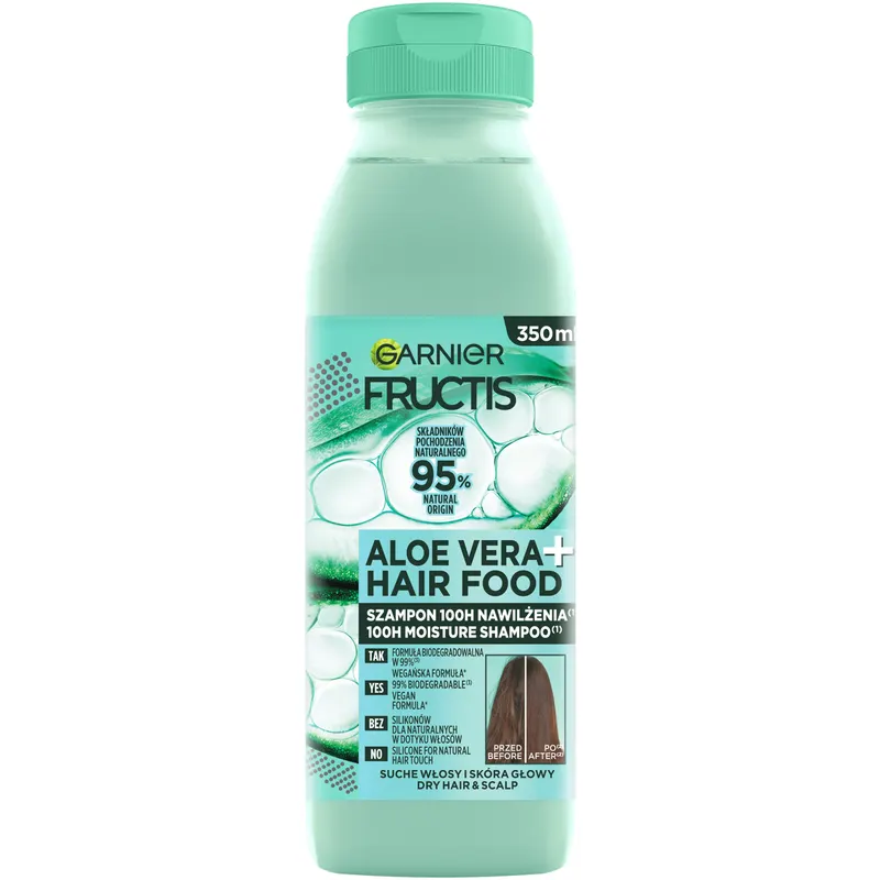 Garnier Fructis Aloe Hair Food Szampon do Włosów Normalnych i Suchych 350ml