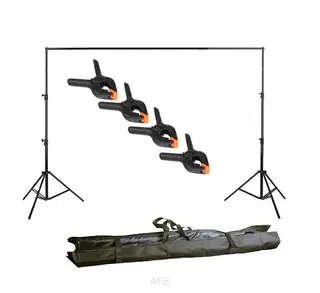 PROFESJONALNY ZESTAW DO MOCOWANIA TEŁ TŁA 280 x 300cm + 4 KLIPSY + FUTERAŁ
