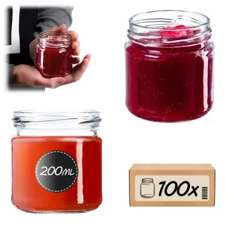 Słoiki na przetwory Lerma 200ml 100szt fi 66 mm bez wieczka