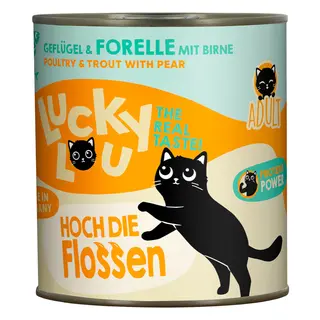 Lucky Lou Adult, 6 x 800 g - Drób i pstrąg
