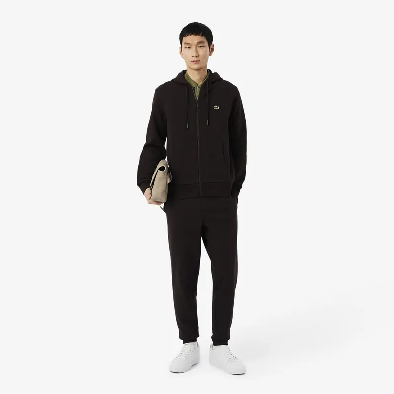 Lacoste Spodnie Dresowe Ze Zwężanymi Nogawkami Męskie Brązowy