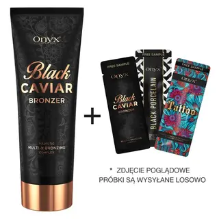 Onyx Black Caviar mocny ciemny bronzer do opalania w solarium +próbki