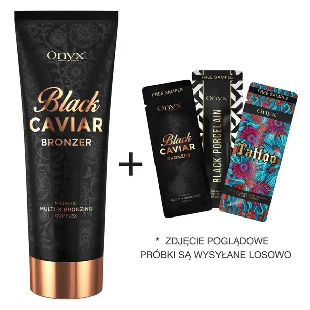 Onyx Black Caviar mocny ciemny bronzer do opalania w solarium +próbki