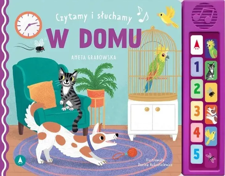 KSIĄŻKA DŹWIĘKOWA W DOMU CZYTAM I SŁUCHAM DŹWIEKI + OPOWIADANIA