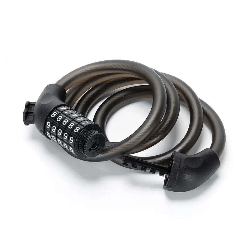 Zamek szyfrowy z matową linką stalową