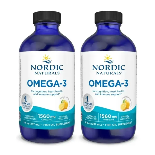 2x Nordic Naturals Omega-3 1560mg EPA DHA Cytryna 237ml ODPORNOŚĆ Serce