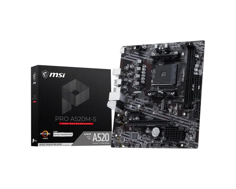MSI Płyta główna PRO A520M-S AM5 2DDR4 mATX