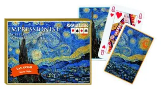 Van Gogh - Gwiaździsta Noc, karty, Piatnik, 2 talie