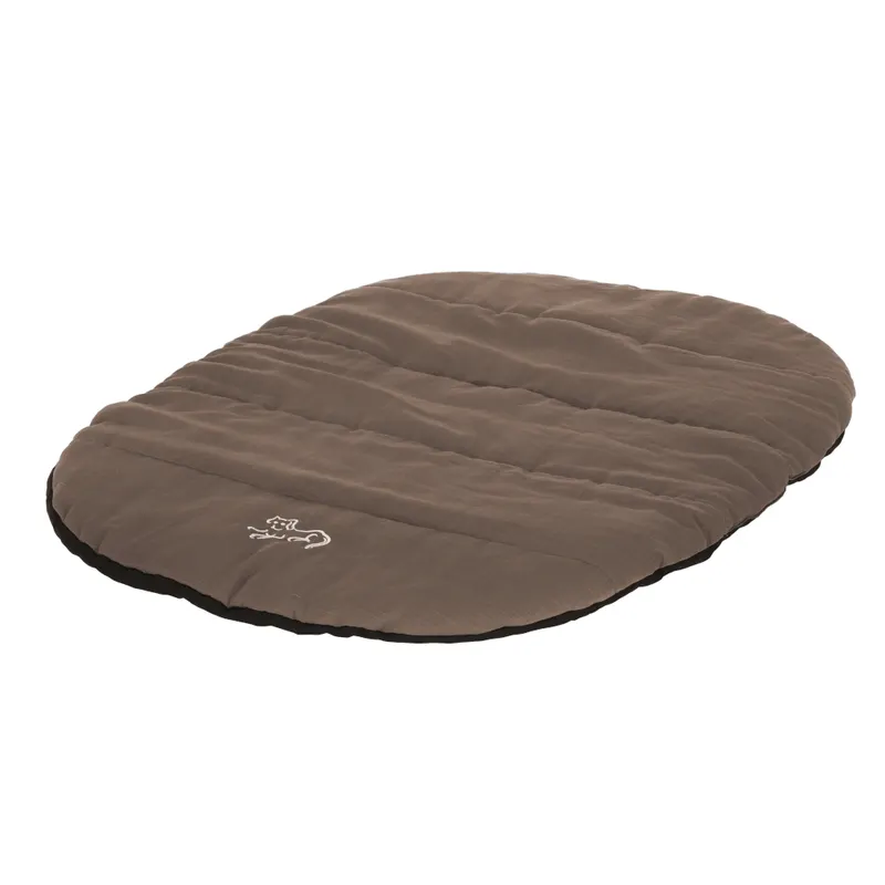 Kerbl Pet Traveller poduszka podróżna z pokrowcem, taupe - Dł. x szer. x wys.: 85 x 65 x 3 cm