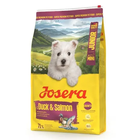 JOSERA Mini Junior Duck & Salmon - sucha karma dla psa - 10kg