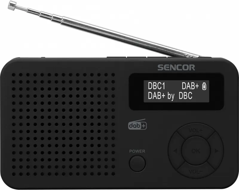 Sencor Radio cyfrowe DAB+,FM RDS, SRD 7210B Bluetooth 5.0 LCD Akumulator
