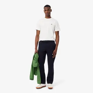 Lacoste Bawełniane Spodnie Chino O Regularnym Kroju Męskie Niebieski