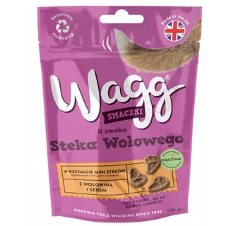 WAGG Smaczki Stek wołowy - przysmak dla psa - 125g