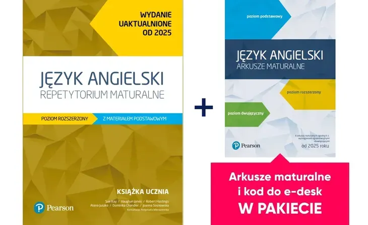 Język angielski Repetytorium maturalne + Arkusze Poziom rozszerzony z mater