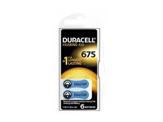 Baterie do aparatów słuchowych DURACELL HA675 P6 6szt.