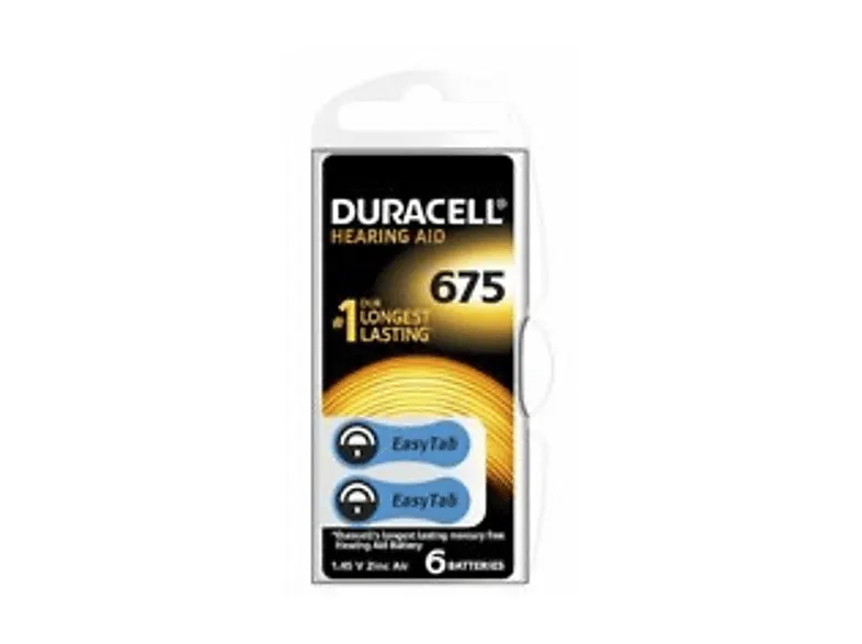 Baterie do aparatów słuchowych DURACELL HA675 P6 6szt.