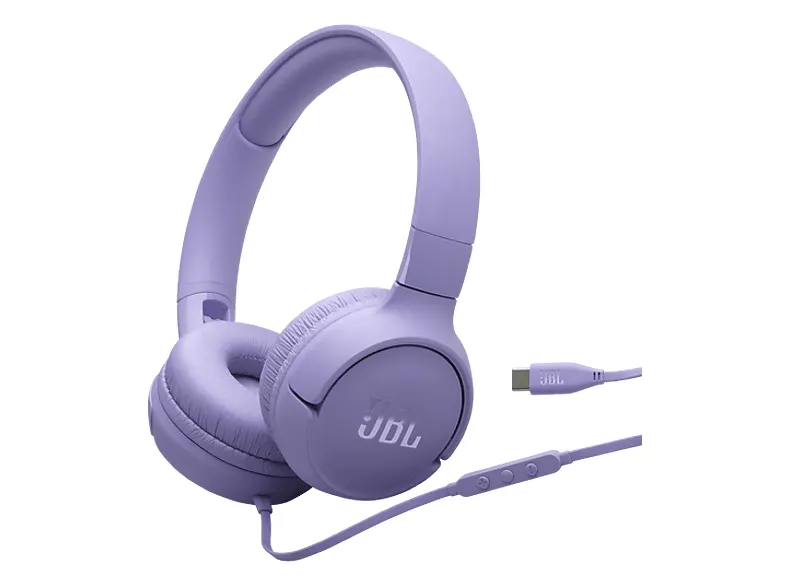 Słuchawki przewodowe JBL Tune 520 USB-C Fioletowy
