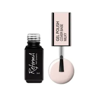 Kauczukowa, coverowa, mleczna, jasno różowa, pastelowa baza hybrydowa- Milky, 3 ml