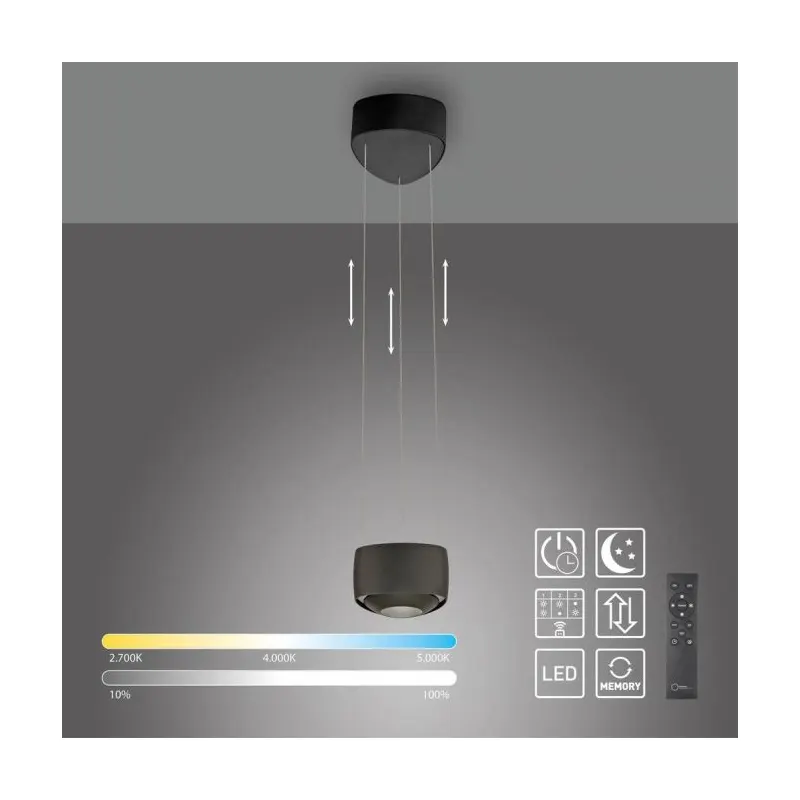 Lampa wisząca Q-STRETTO LED CCT PILOT 2657-18