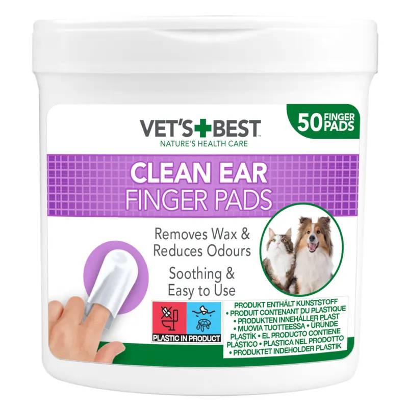 Vet's Best® Clean, płatki do czyszczenia uszu - 50 szt.
