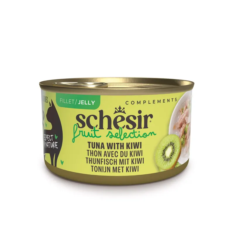 Schesir Cat Fruit Selection, 12 x 75 g - Tuńczyk i kiwi w galarecie