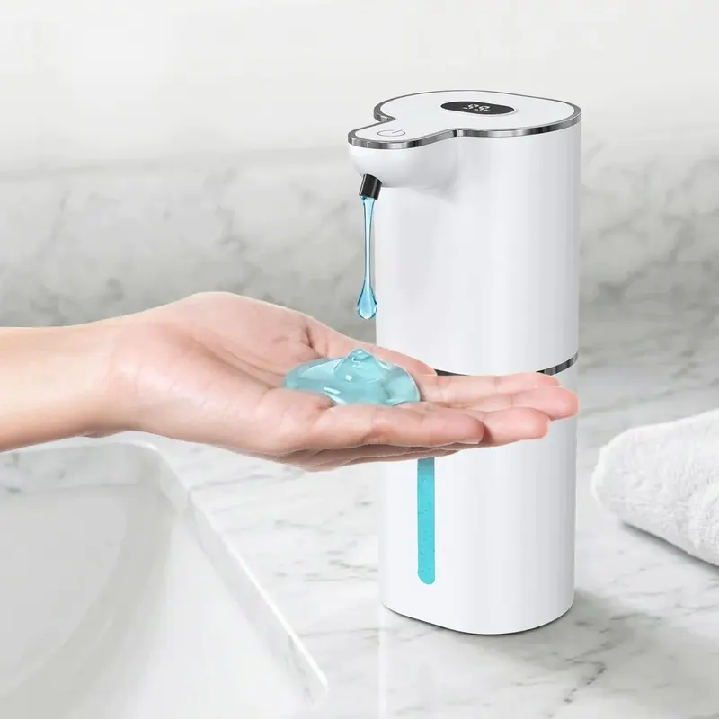 Automatyczny dozownik mydła 380 ml elektryczny biały do łazienki