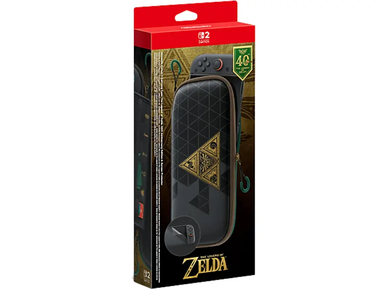 Etui i folia na ekran NINTENDO Switch 2 Zelda Aniv. Czarny