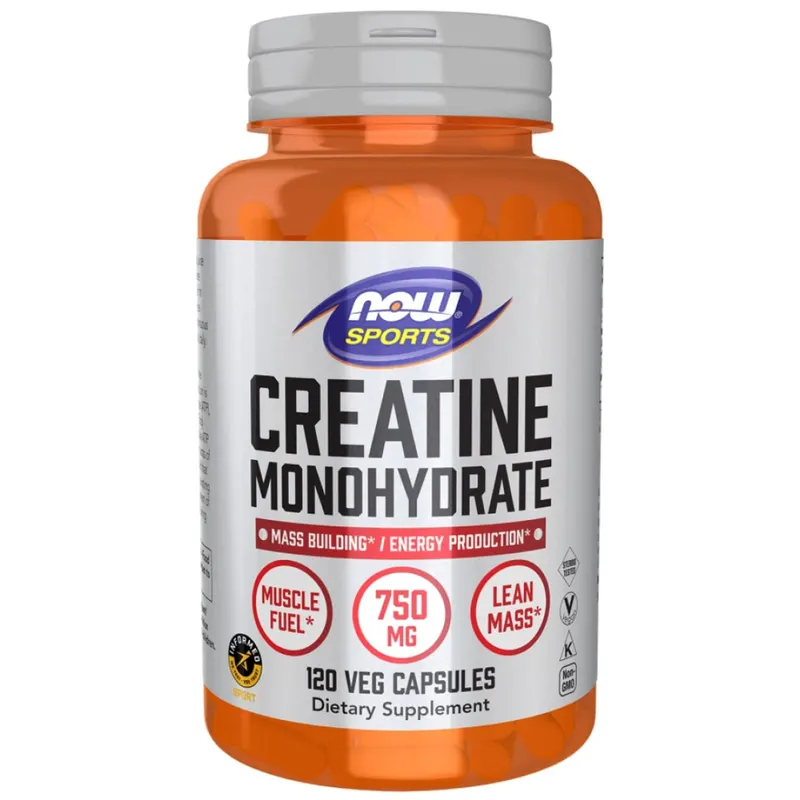 Monohydrat Kreatyny Now Foods Creatine Monohydrate 750mg 120vcap