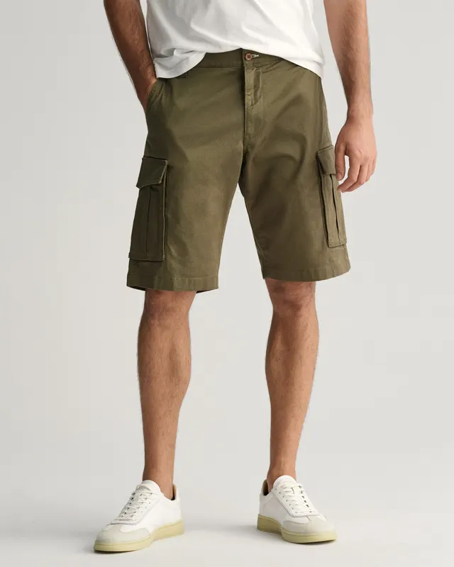 Gant Szorty Męskie Relaxed Fit Zielone