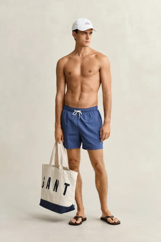 Gant Szorty Kąpielowe Męskie Regular Fit Niebieskie