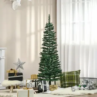 Choinka bożonarodzeniowa, sztuczna, sztuczna jodła, choinka świąteczna, ze stojakiem, gwiazda choinkowa, 1,5 m, zielona