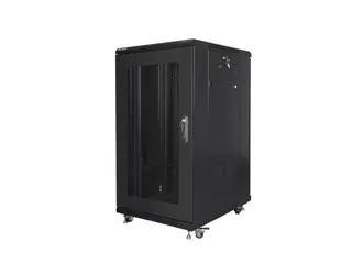 Lanberg Szafa stojąca 19 cali 22U 600x800 drzwi perforowane, czarna