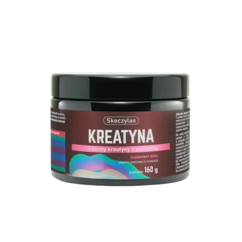 Skoczylas Kreatyna 4 Formy Kreatyny z Poziomką 160g - Kreatyna