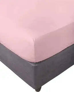 Prześcieradło z gumką 135x200 różowe mikrofibra 30 cm