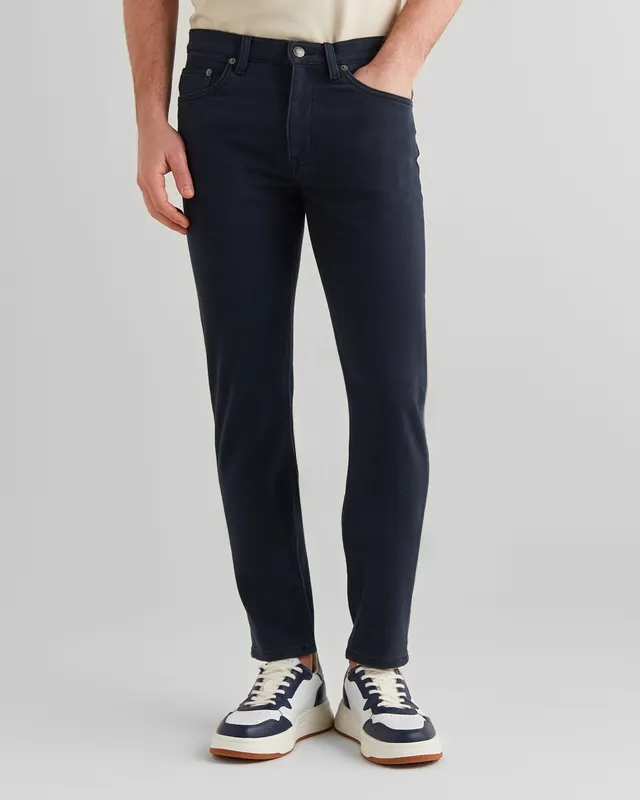 Gant Spodnie Jeansowe Męskie Slim Fit Czarne
