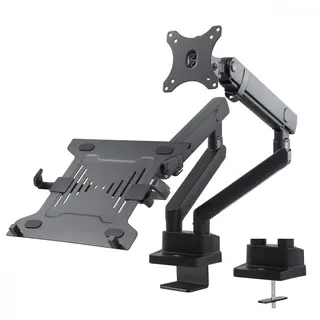 Maclean Uchwyt Biurkowy Podwójny Do Monitora I Laptopa 17"-32" Maclean MC-813 2x8kg VESA 75x75, 100x100