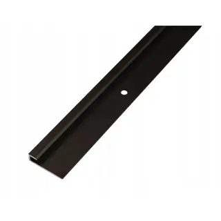 Listwa Zakończeniowa Aluminiowa do Podłóg i Ścian 5 mm Czarny Brąz 270cm