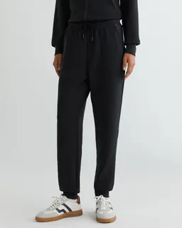 Gant Spodnie Dresowe Damskie Z Nadrukiem Regular Fit Czarne