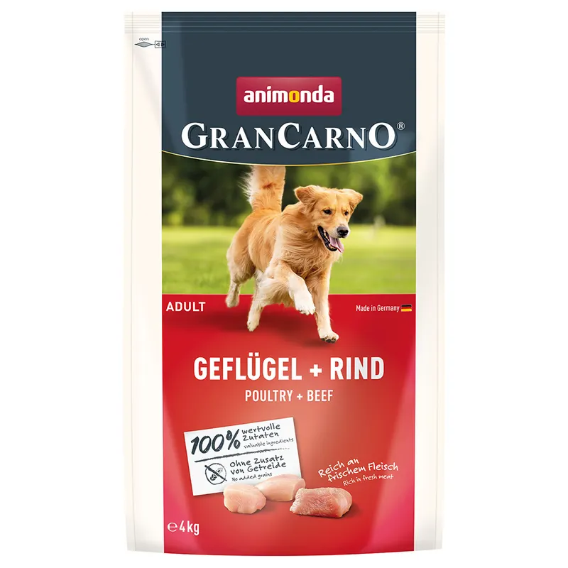 animonda GranCarno Adult drób + wołowina - 4 kg