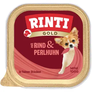 RINTI Gold Mini - Wołowina z perliczką, 16 x 100 g