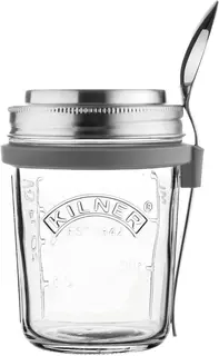 Słoik na lunch Kilner 350 ml szklany z pokrywką i łyżką śniadanie