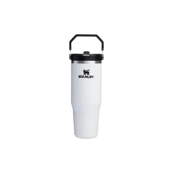 Kubek termiczny Stanley Iceflow™ Flip Straw Chalk – 890 ml, biały