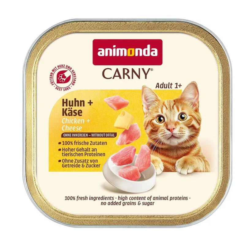 ANIMONDA Carny Adult Kurczak i ser - mokra karma dla kota - 85g