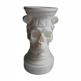 Uchwyt na pędzle Skull Paintbrush Holder - czaszka z kolumną