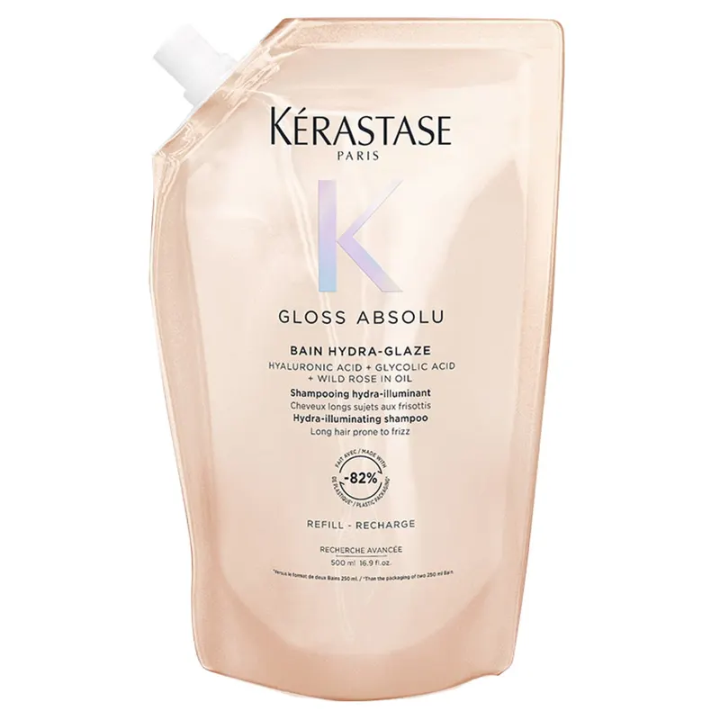 Kerastase Gloss Absolu Bain Hydra-Glaze Szampon do Włosów Długich z Tendencją do Puszenia 500ml Refill